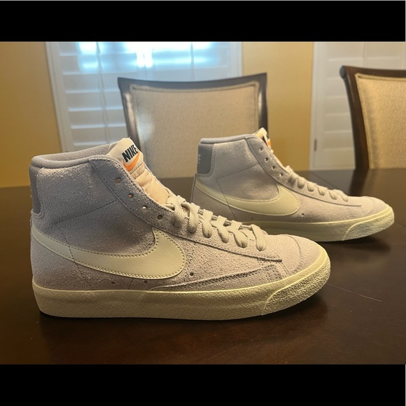 New Nike Blazer Mid 77 Premium Light Gray Sneaker Shoes Size US 7.5 - Picture 8 of 13
